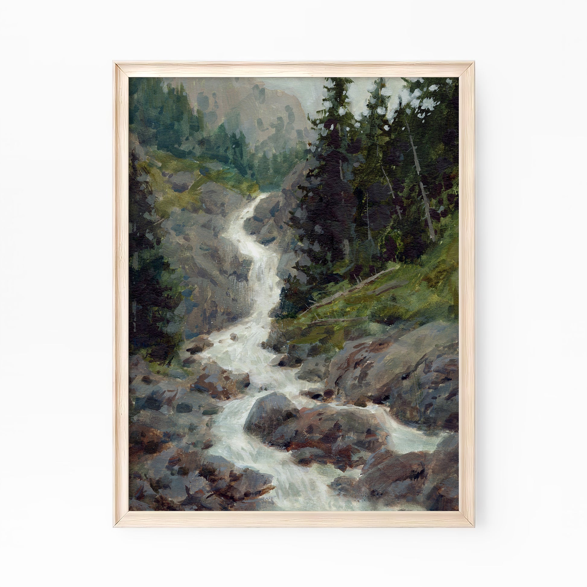 Stone and Spray - Art Print