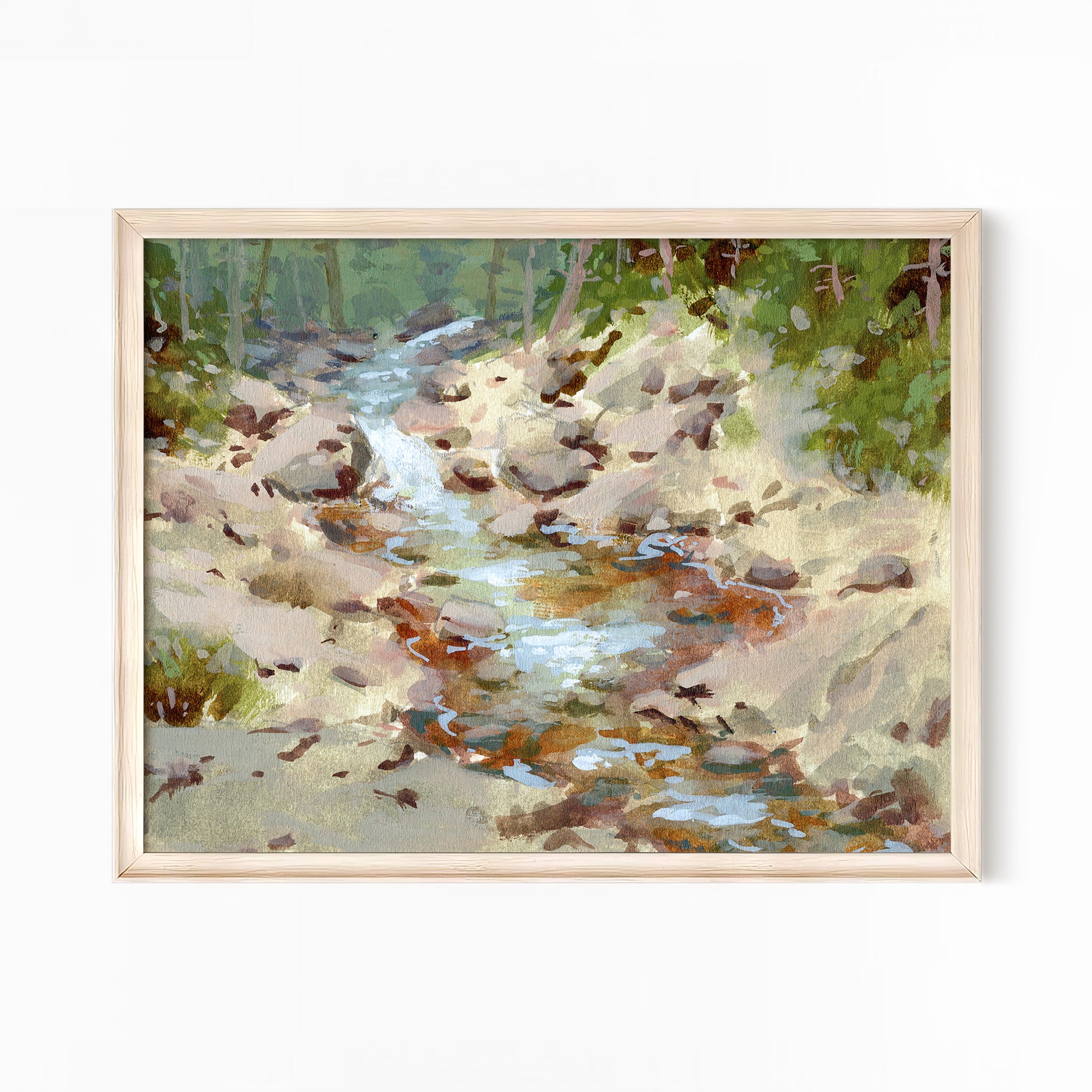 Forest Creek Study - Art Print