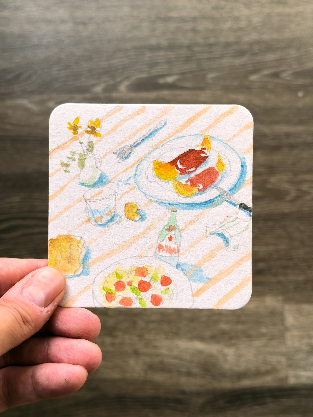 Paper Coaster Paintings