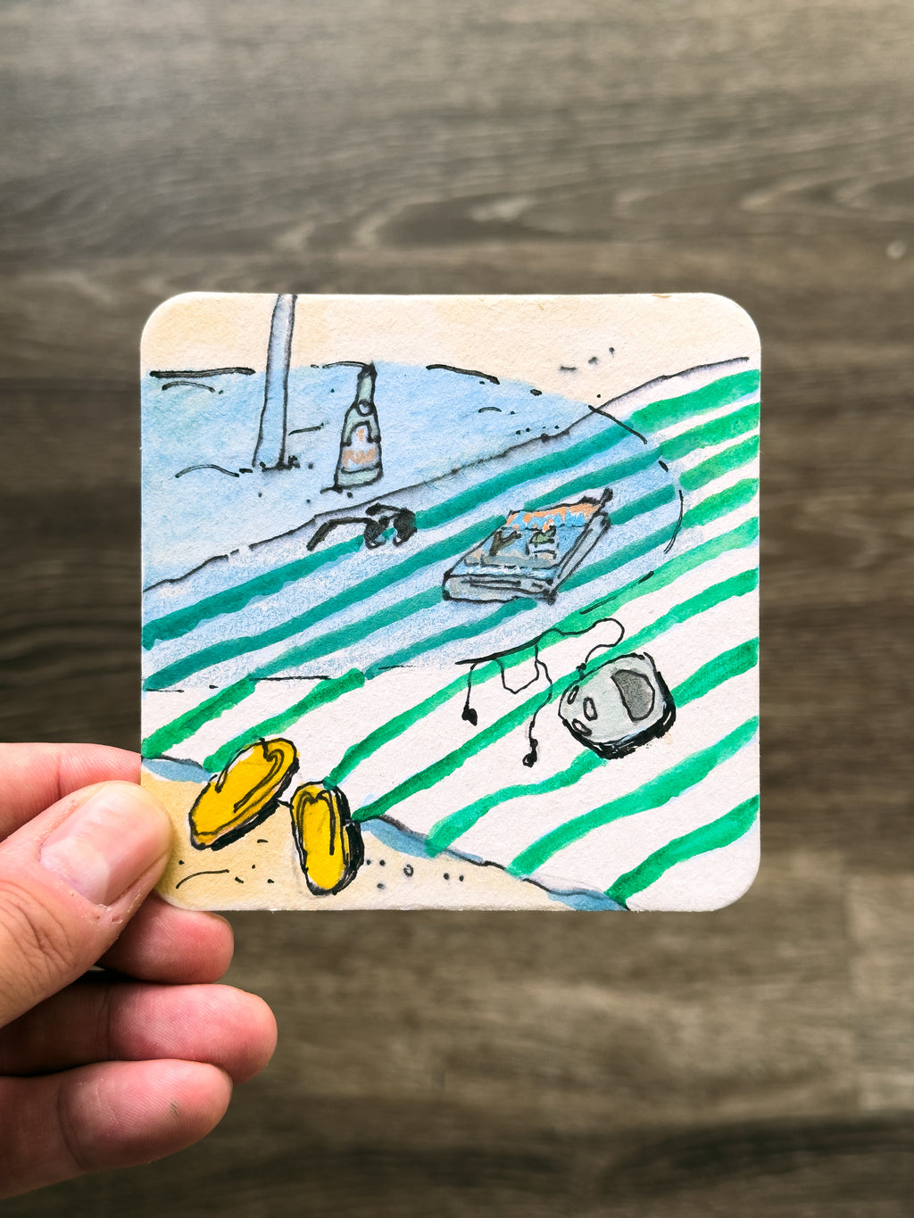 Paper Coaster Paintings