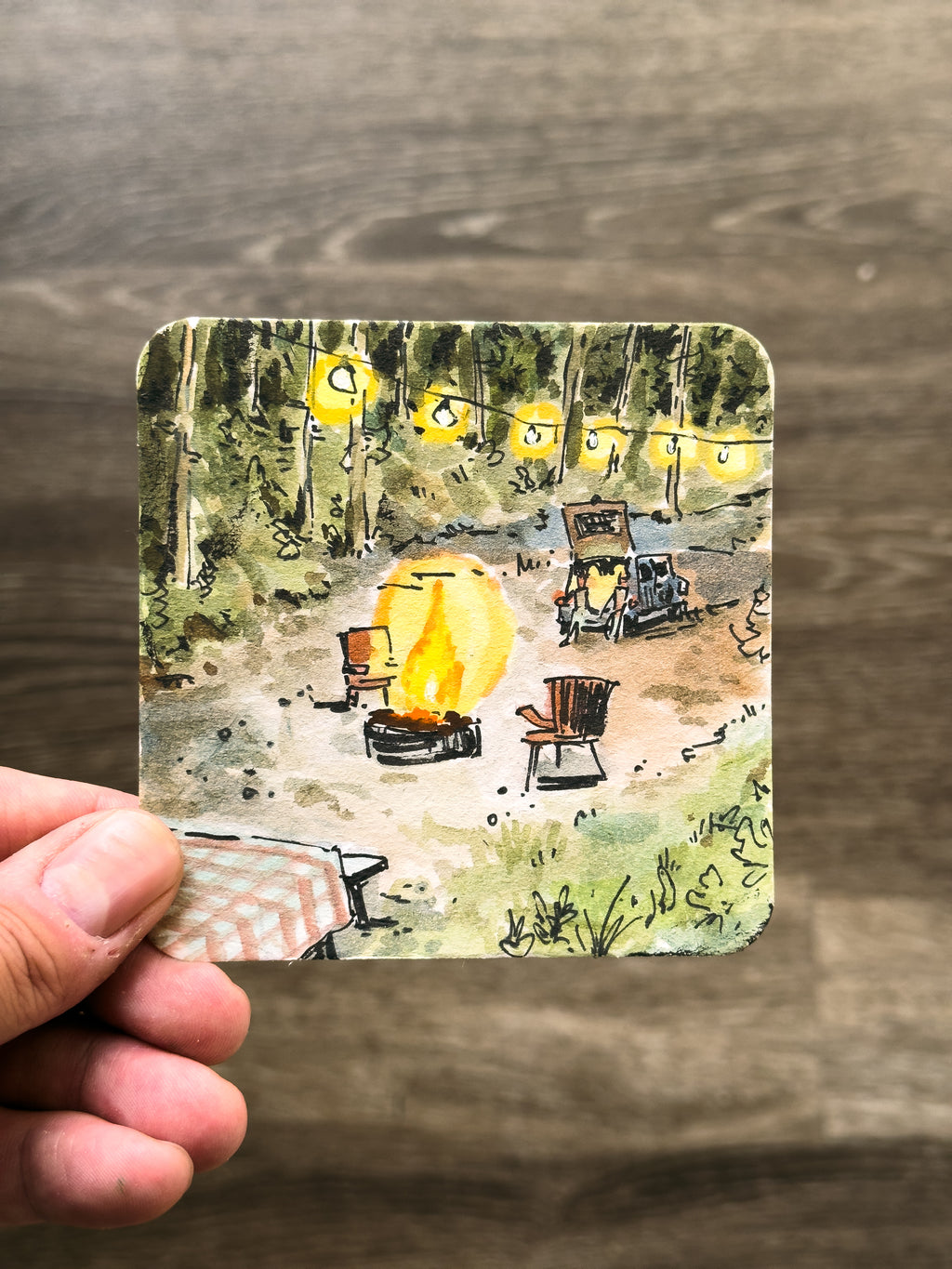 Paper Coaster Paintings