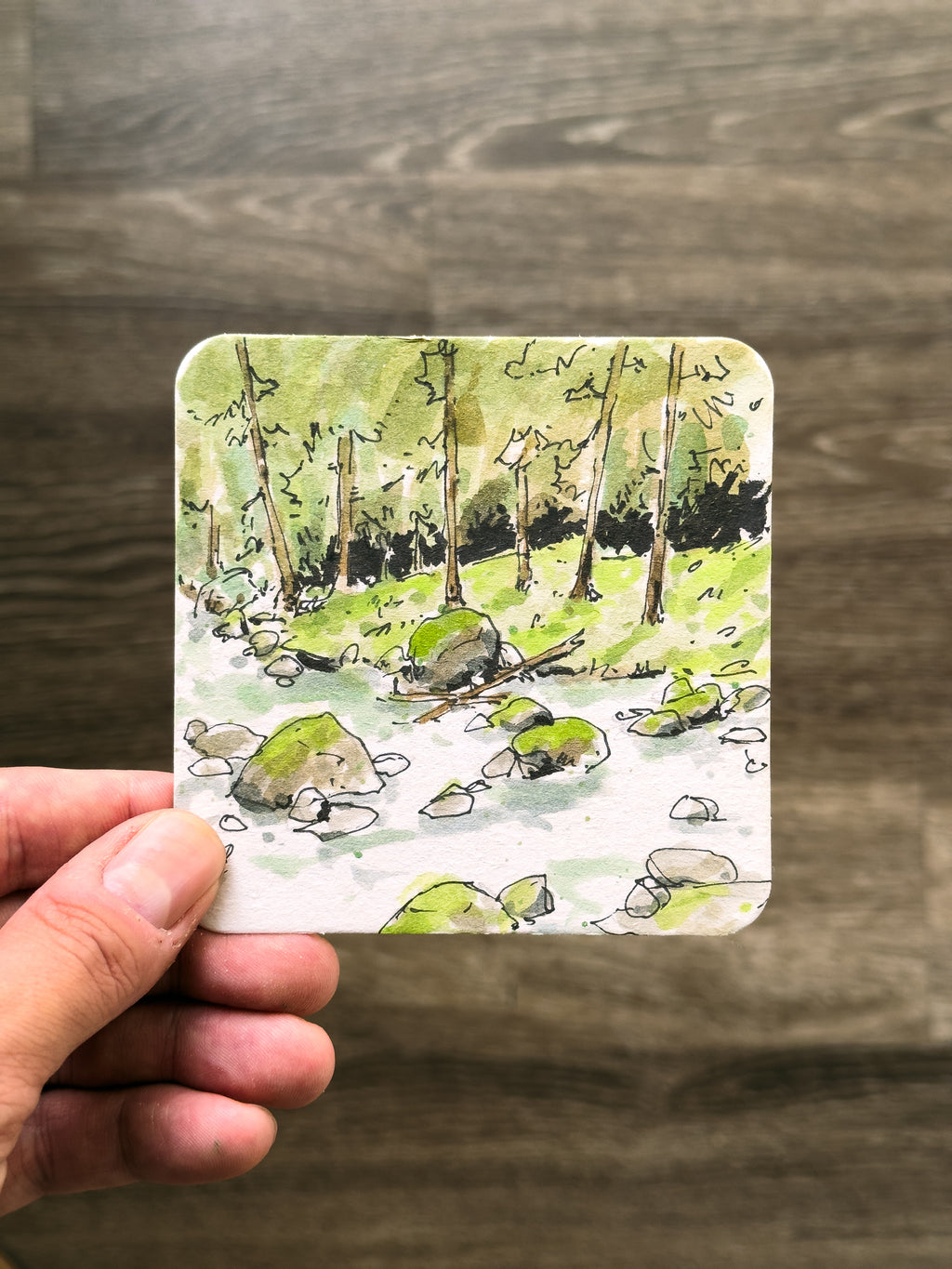 Paper Coaster Paintings