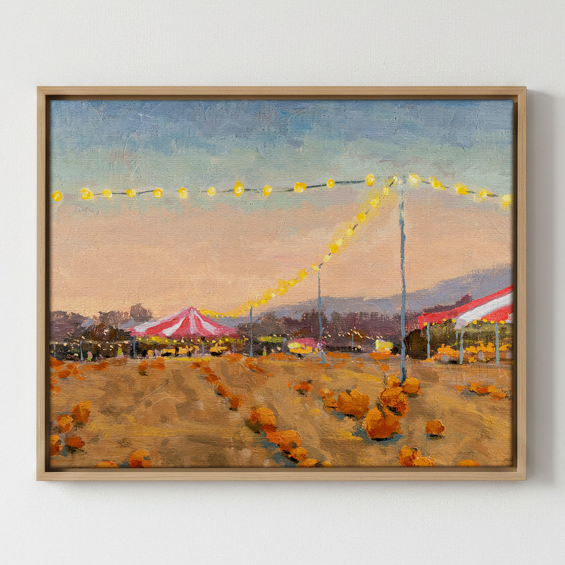 An Evening at the Pumpkin Patch - Gallery Canvas Print