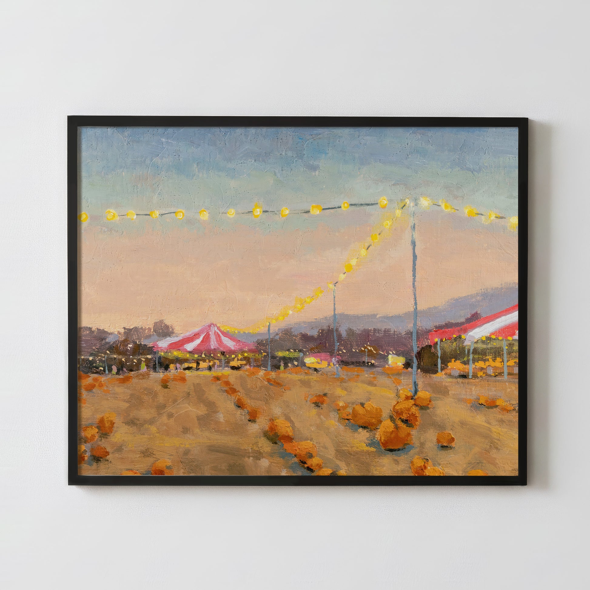 An Evening at the Pumpkin Patch - Fine Art Paper Print