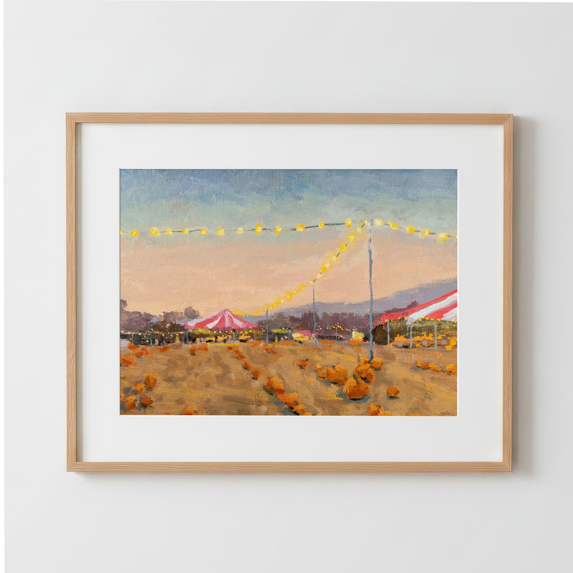 An Evening at the Pumpkin Patch - Fine Art Paper Print