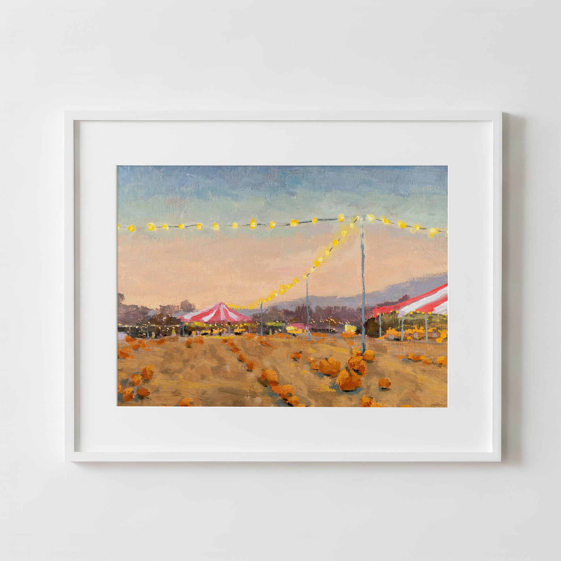 An Evening at the Pumpkin Patch - Fine Art Paper Print