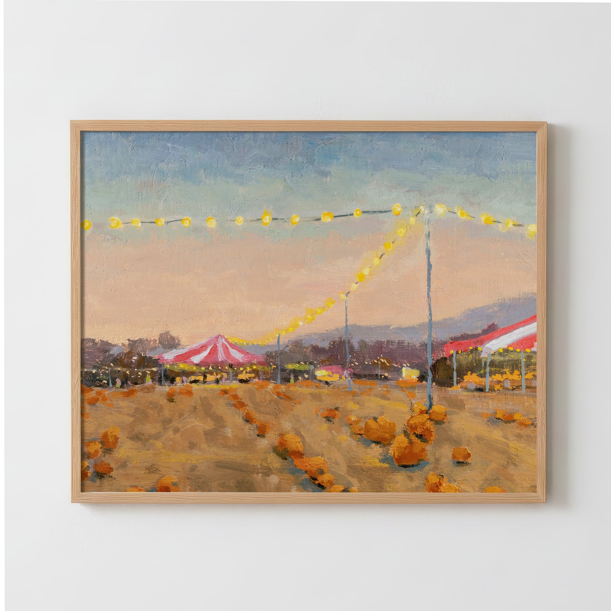 An Evening at the Pumpkin Patch - Fine Art Paper Print