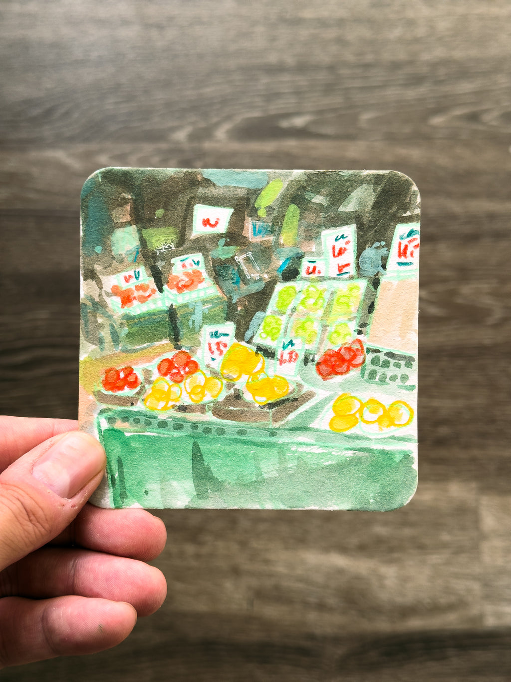 Paper Coaster Paintings