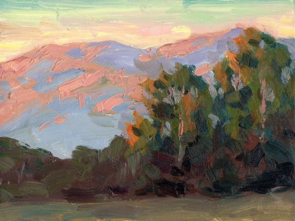 California Hills at Sunset - Gallery Canvas Print