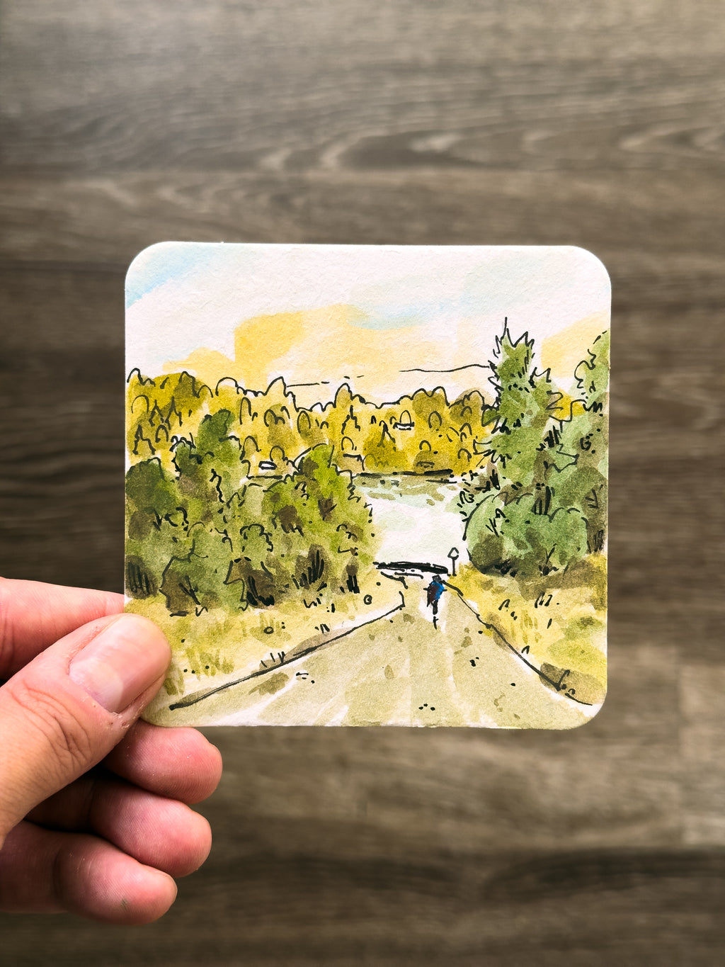 Paper Coaster Paintings