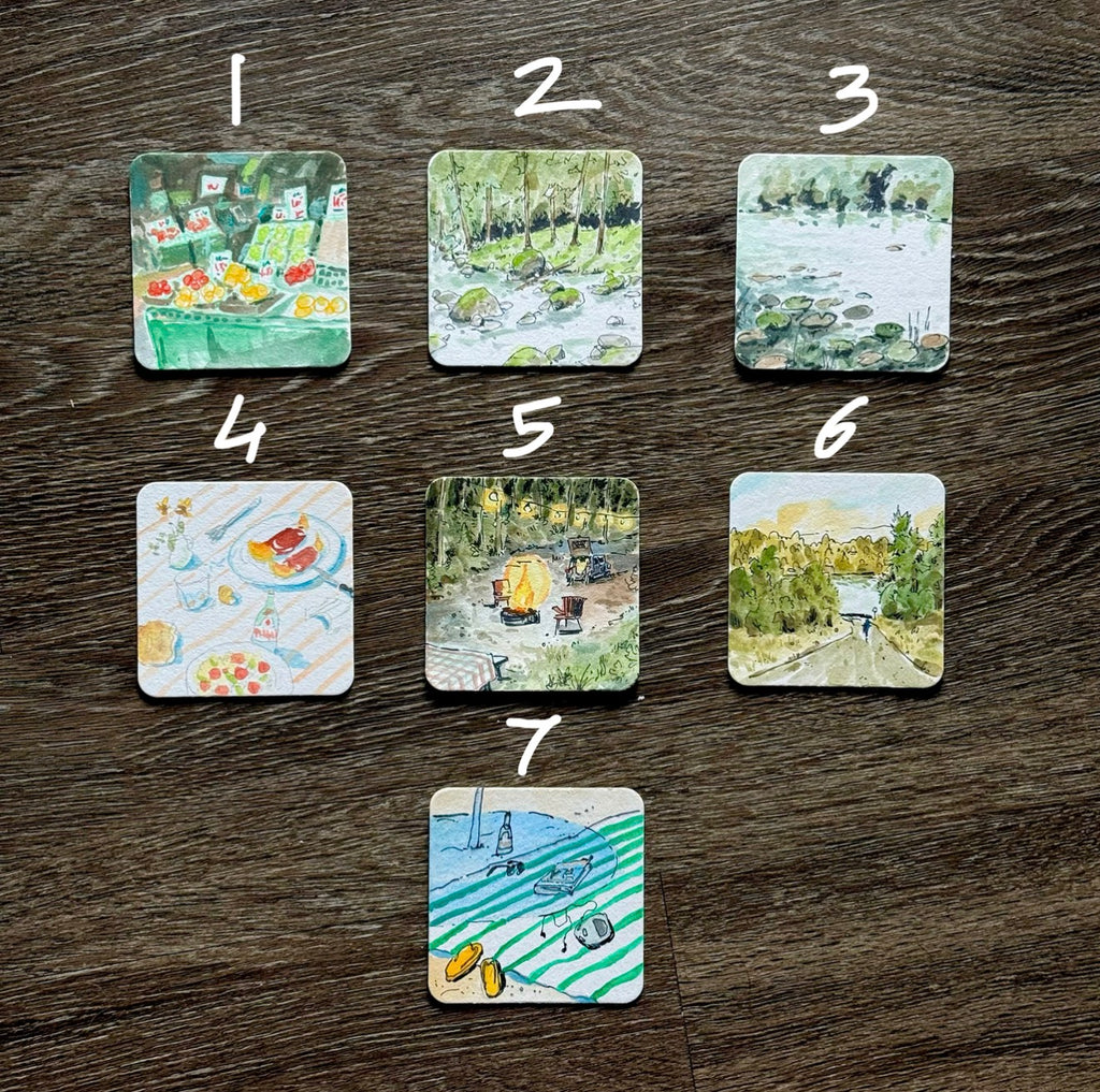 Paper Coaster Paintings