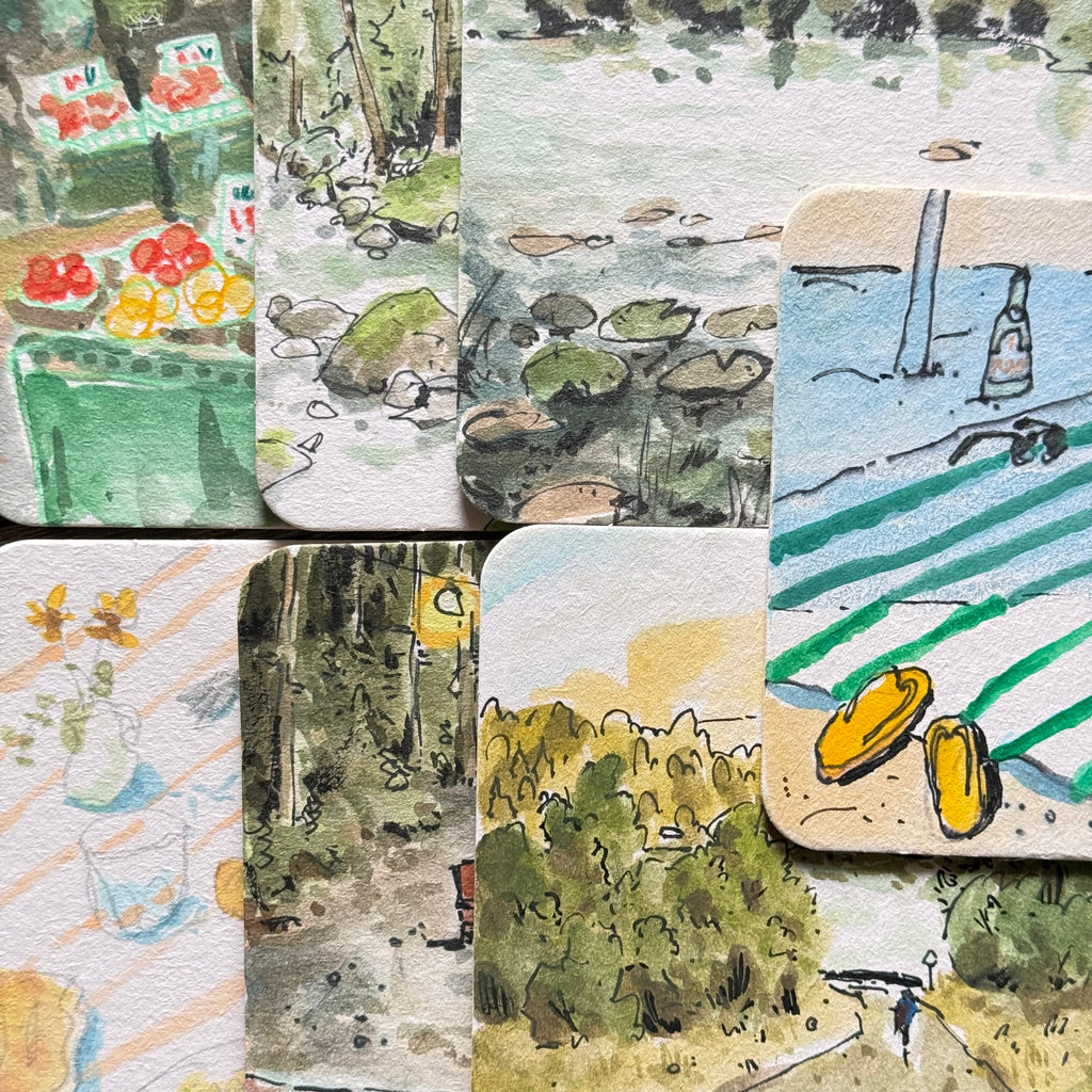 Paper Coaster Paintings