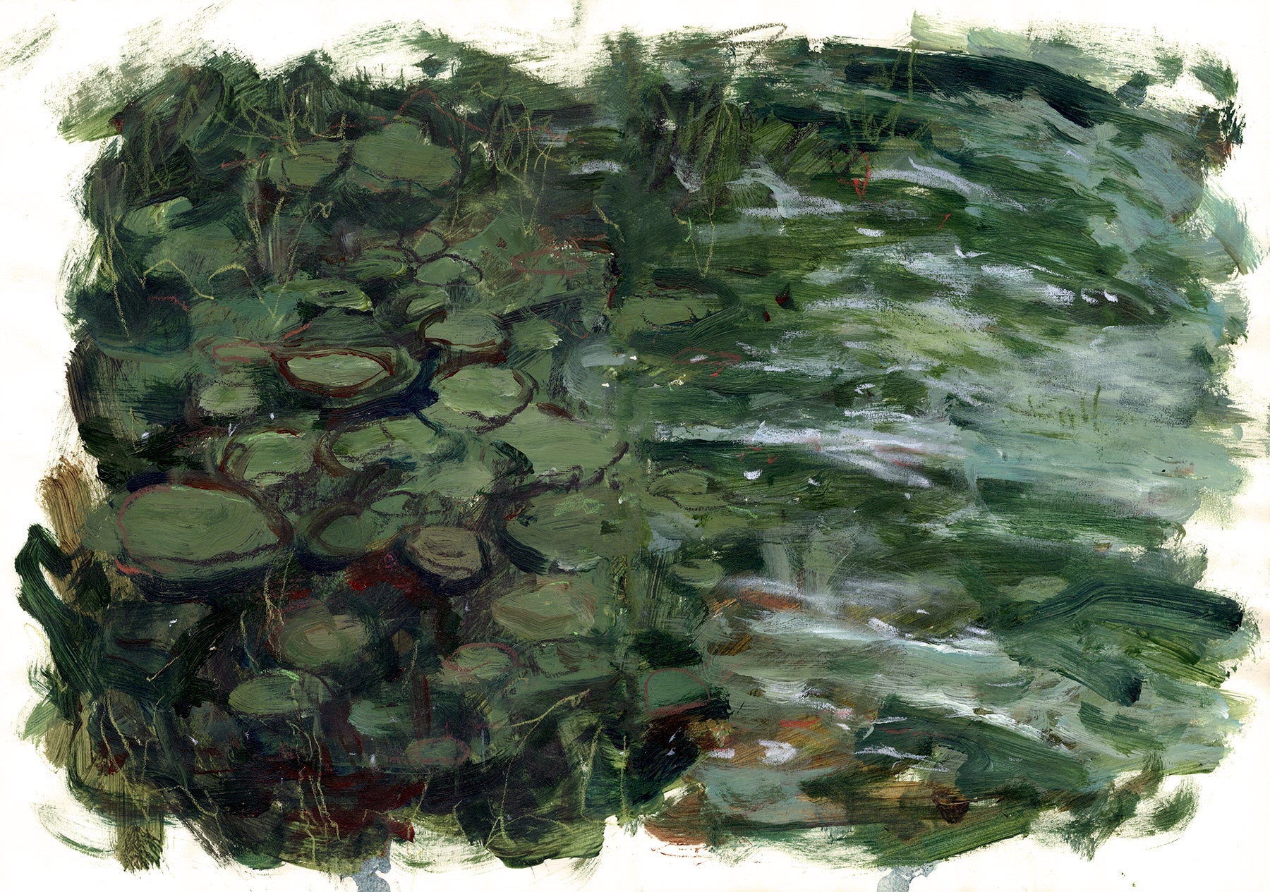 Water Lilies II - Fine Art Paper Print