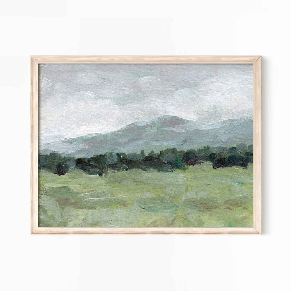 Misty Countryside - Art Print