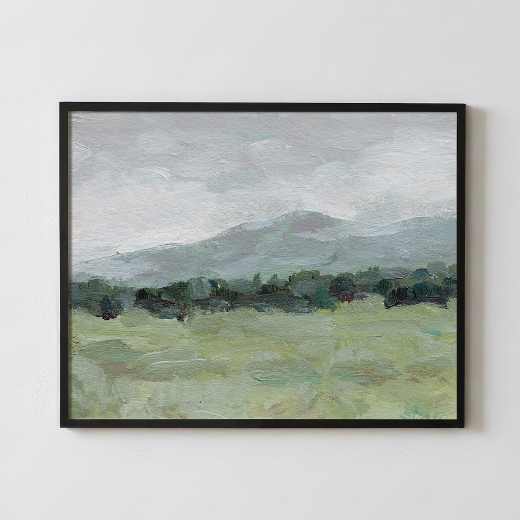 Misty Countryside - Fine Art Paper Print