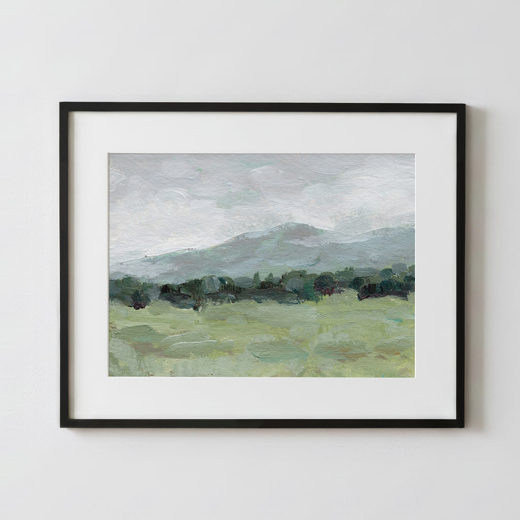 Misty Countryside - Fine Art Paper Print