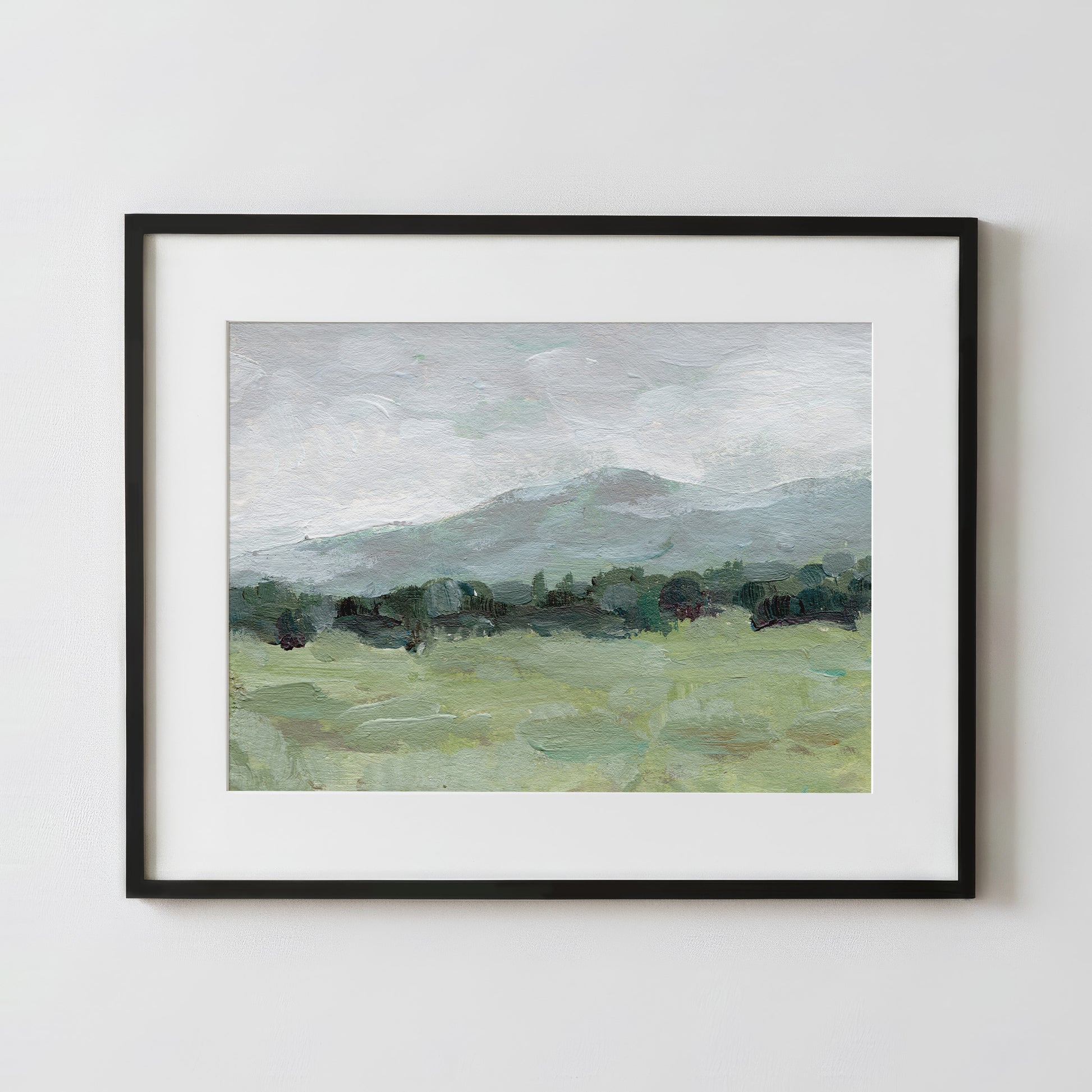 Misty Countryside - Fine Art Paper Print