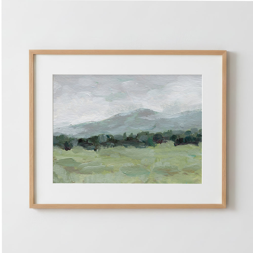 Misty Countryside - Fine Art Paper Print