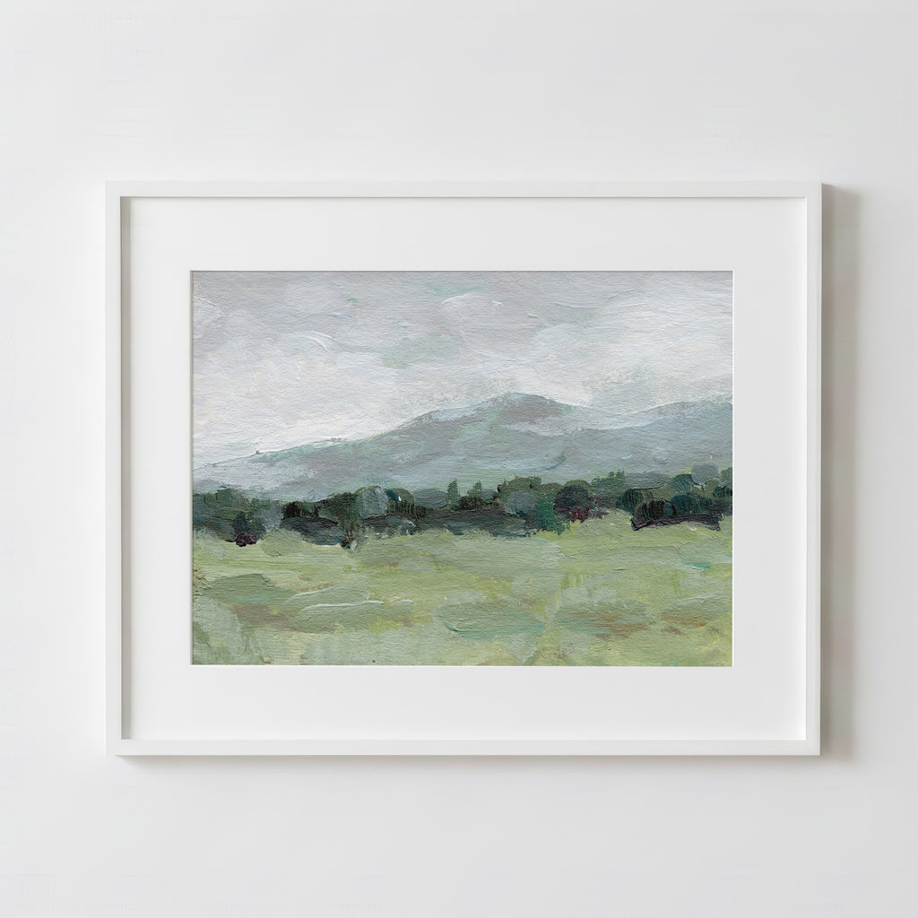 Misty Countryside - Fine Art Paper Print