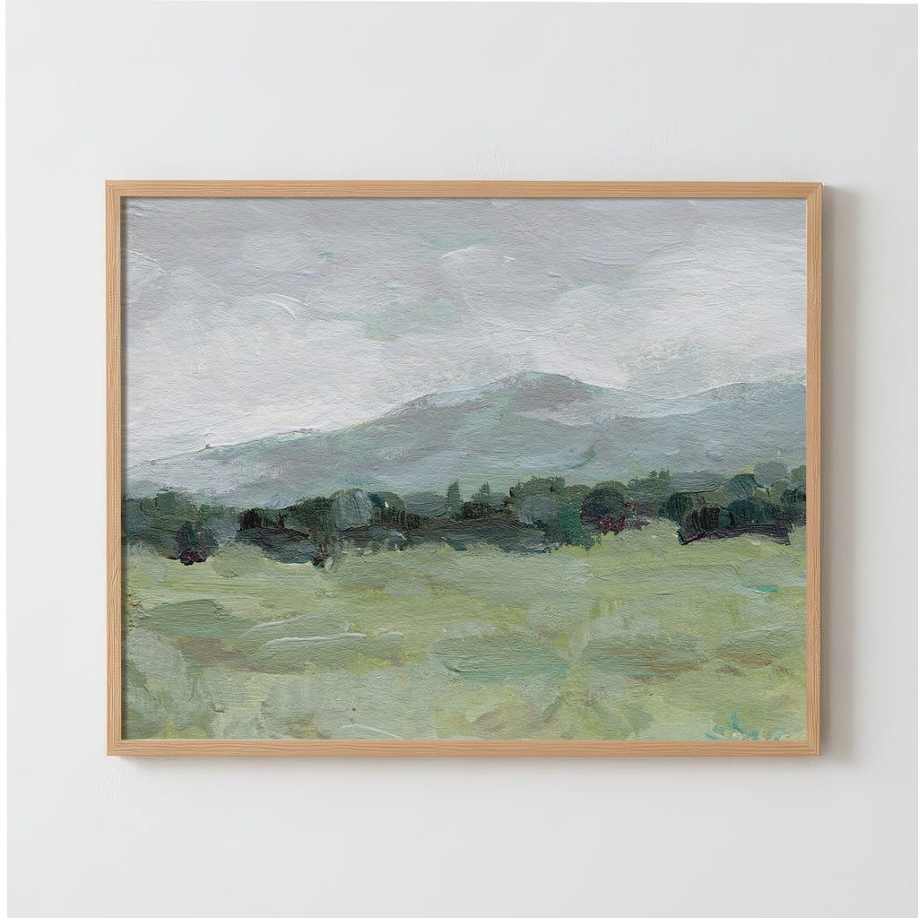 Misty Countryside - Fine Art Paper Print