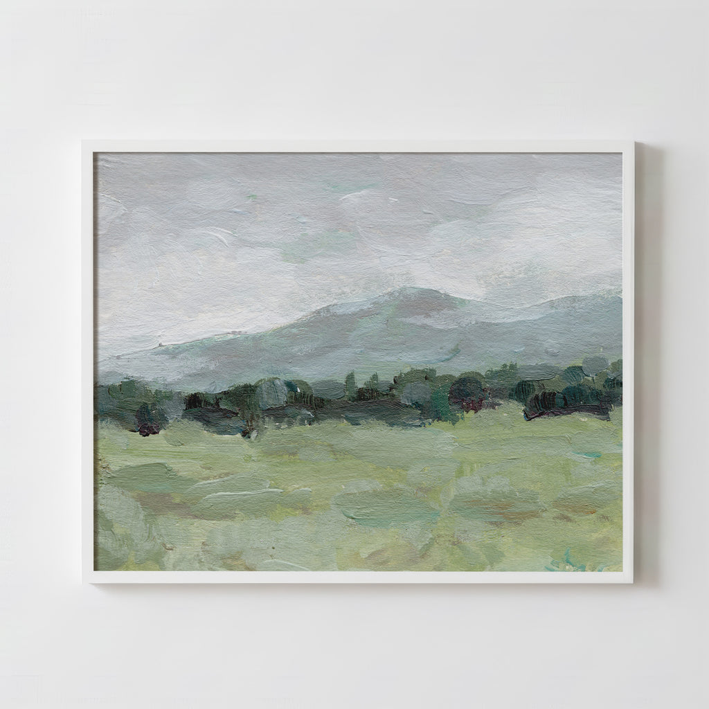 Misty Countryside - Fine Art Paper Print