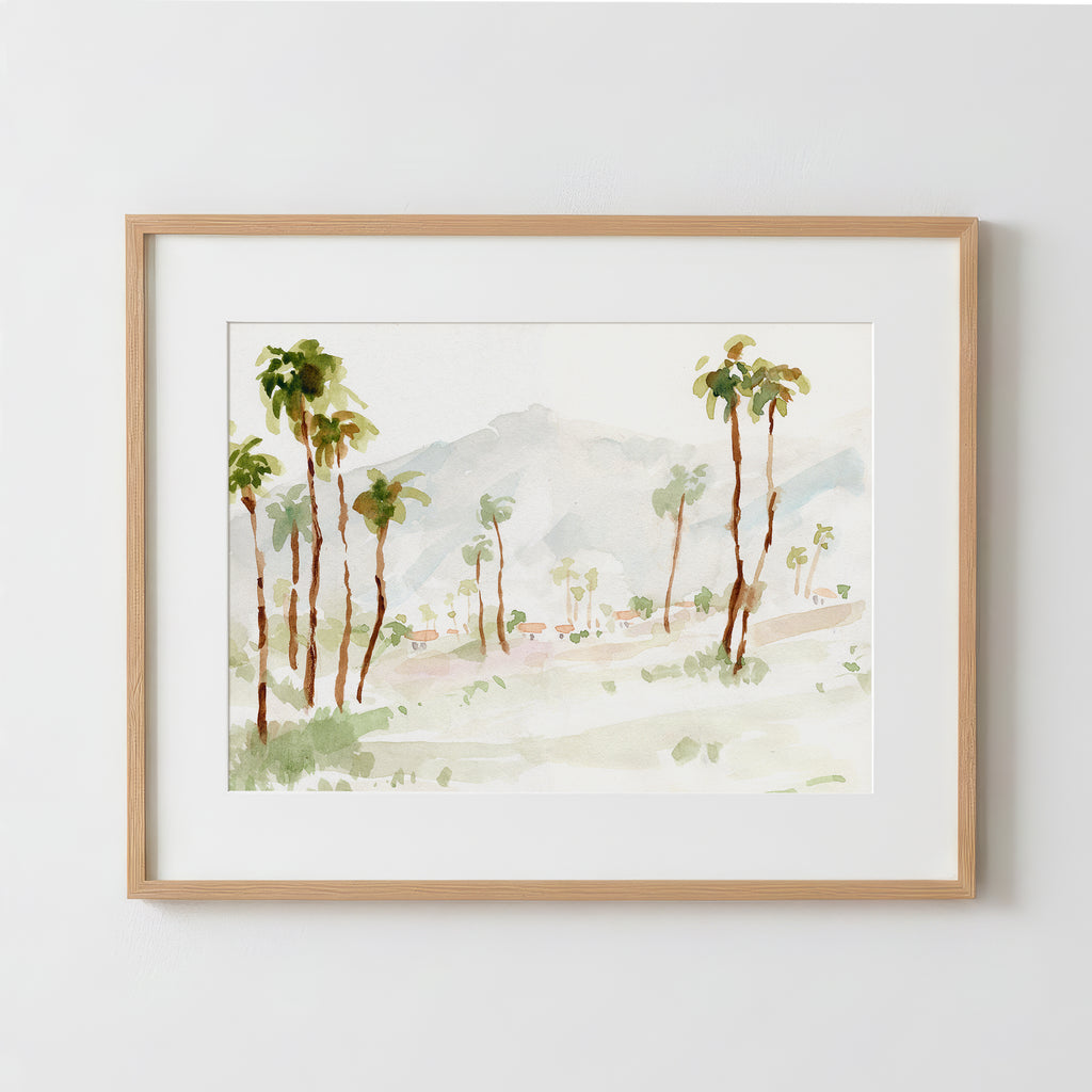 Palm Springs Pastels - Fine Art Paper Print