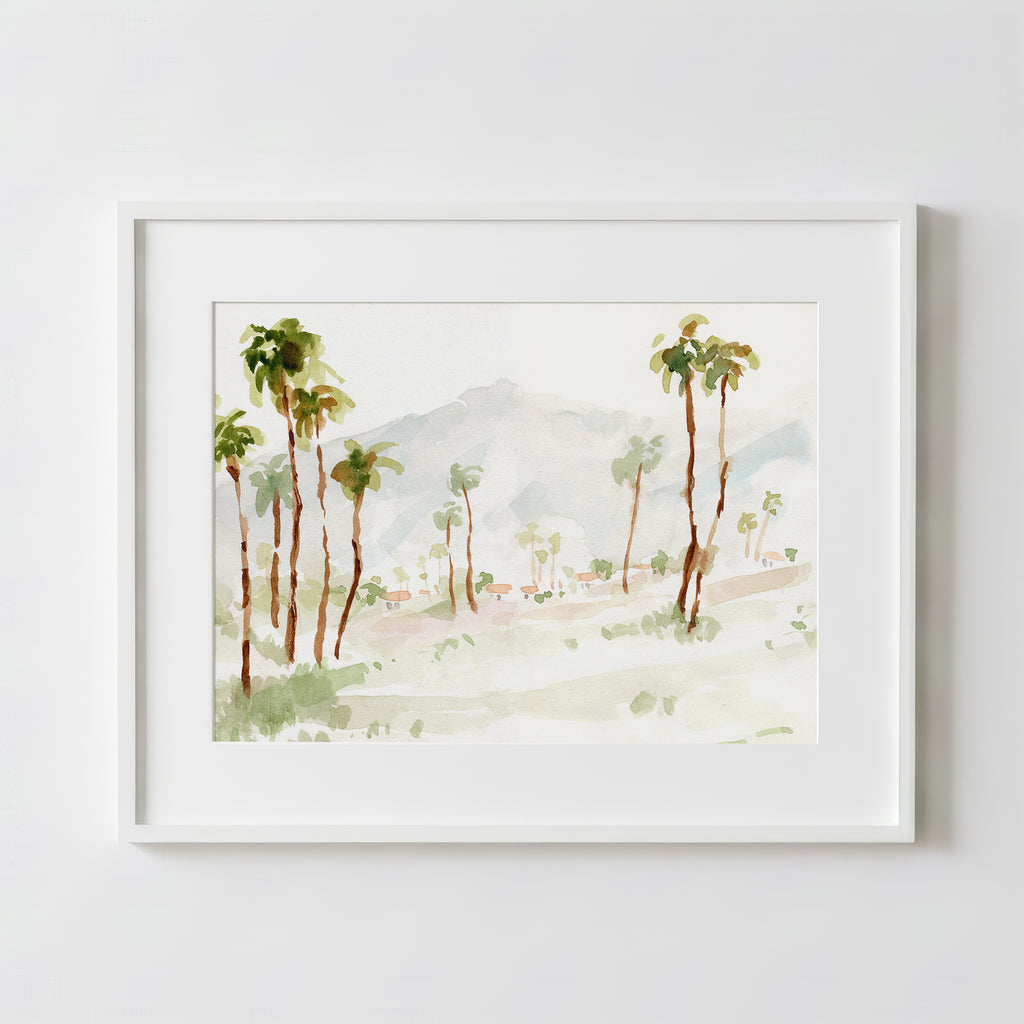 Palm Springs Pastels - Fine Art Paper Print