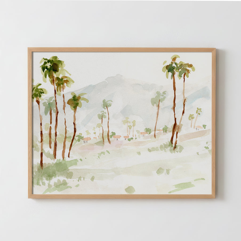 Palm Springs Pastels - Fine Art Paper Print