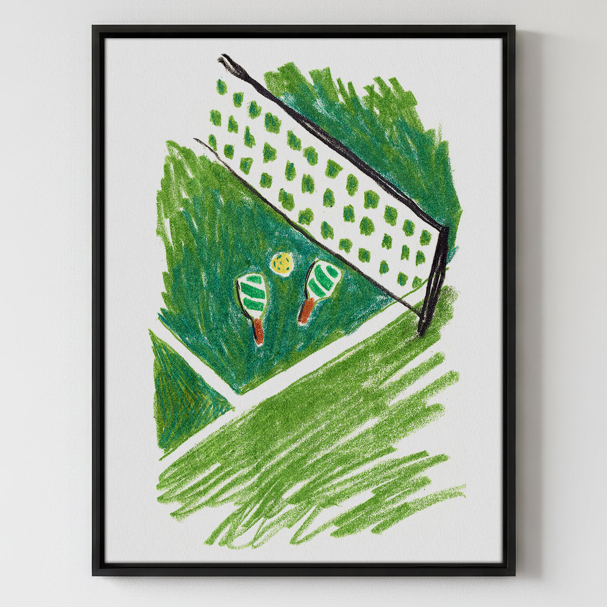 Pickleball Court - Gallery Canvas Print