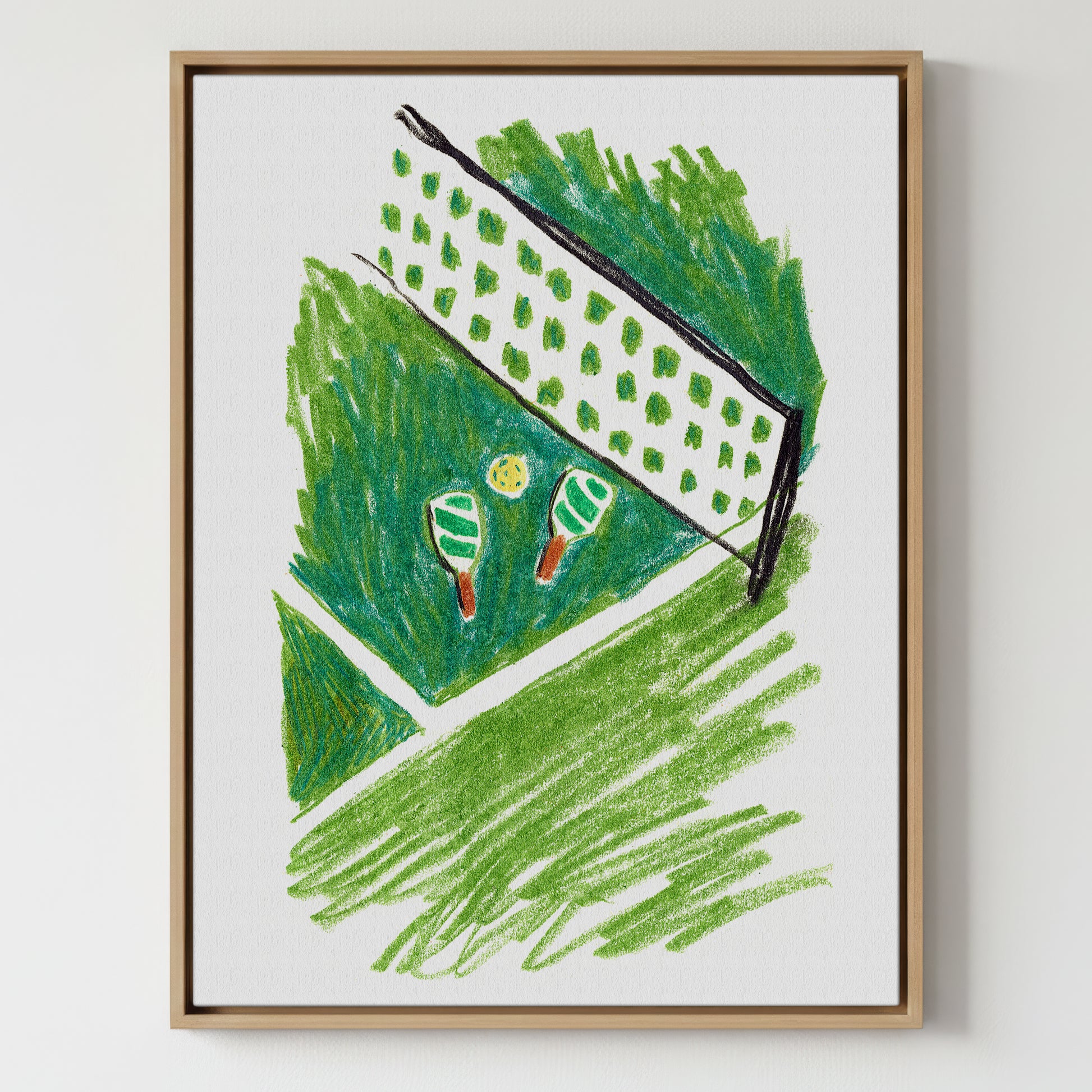Pickleball Court - Gallery Canvas Print