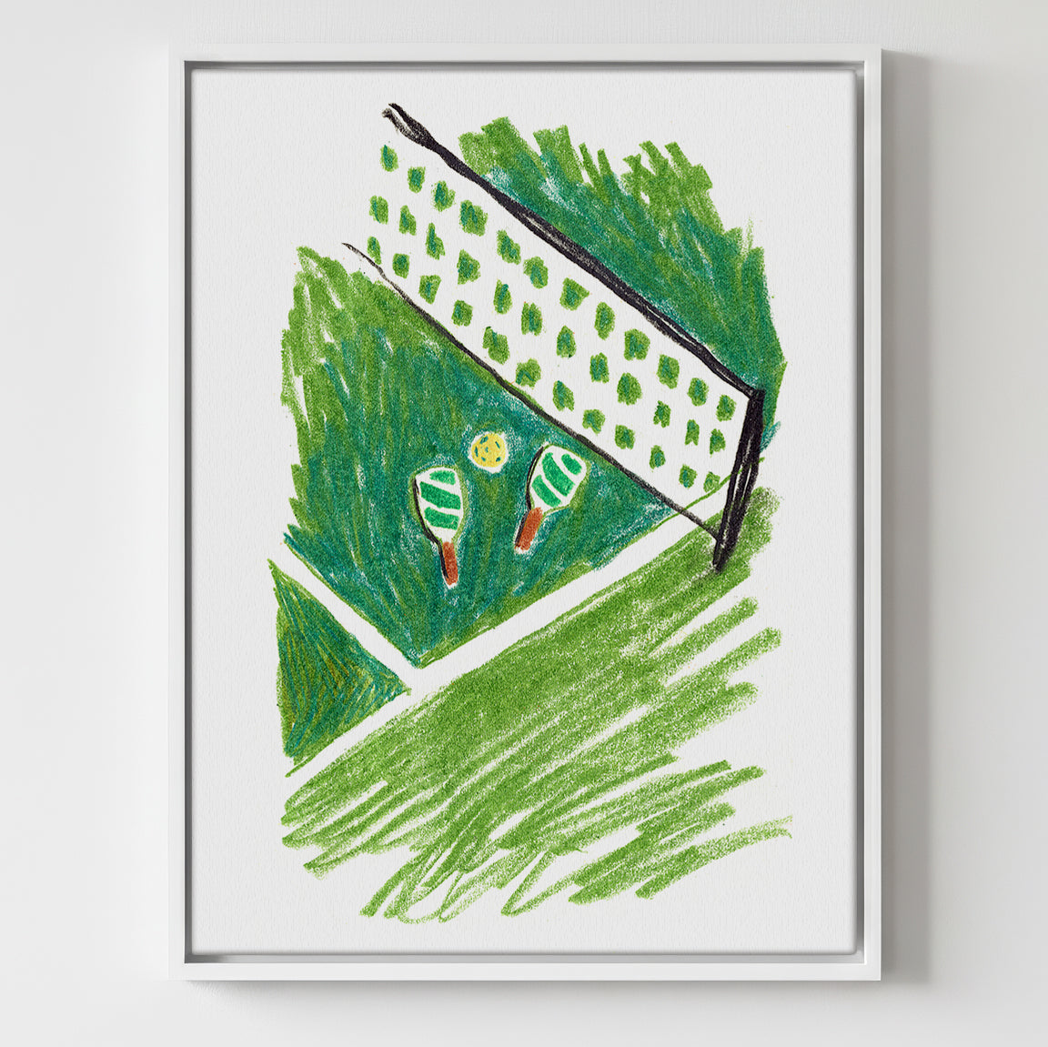 Pickleball Court - Gallery Canvas Print