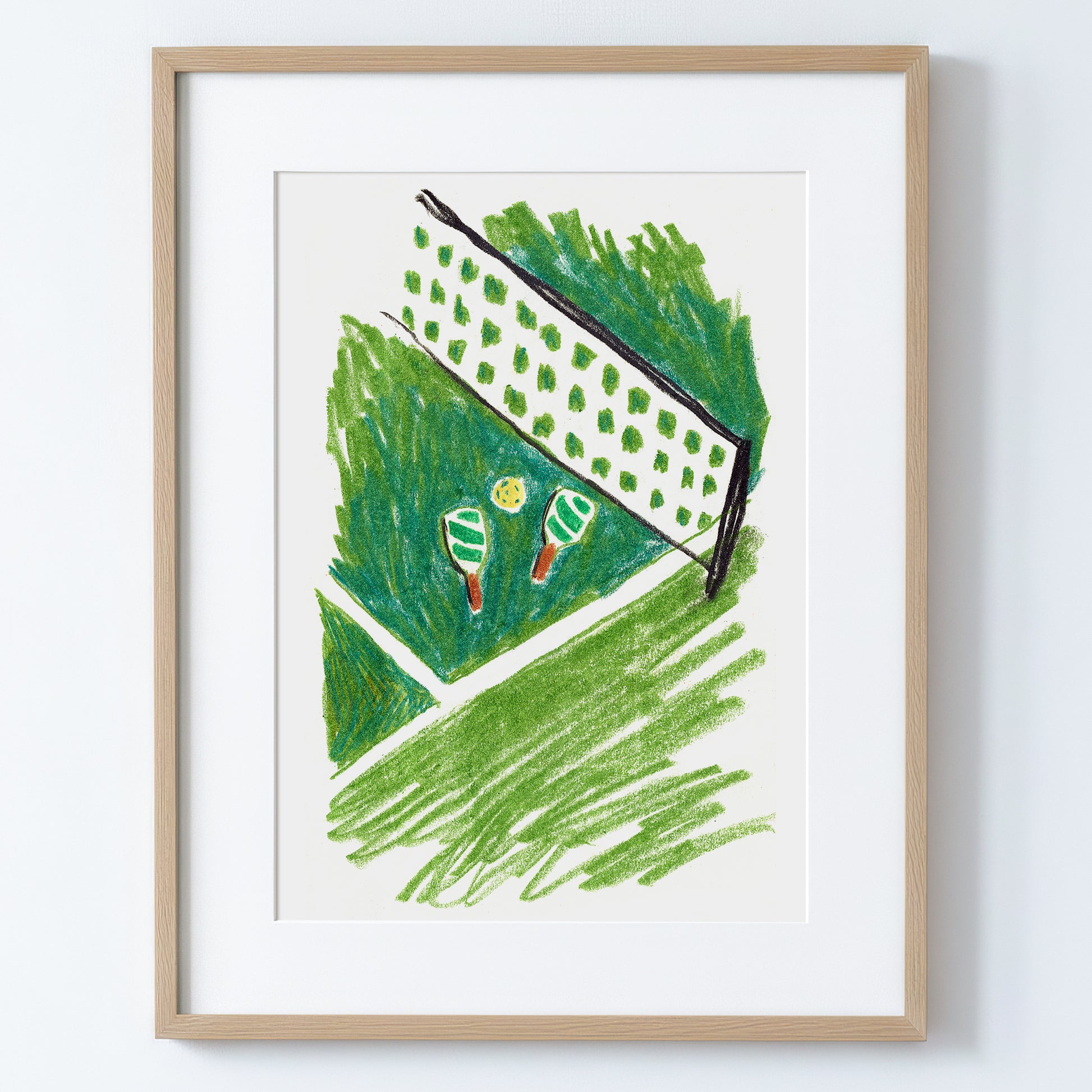 Pickleball Court - Fine Art Paper Print