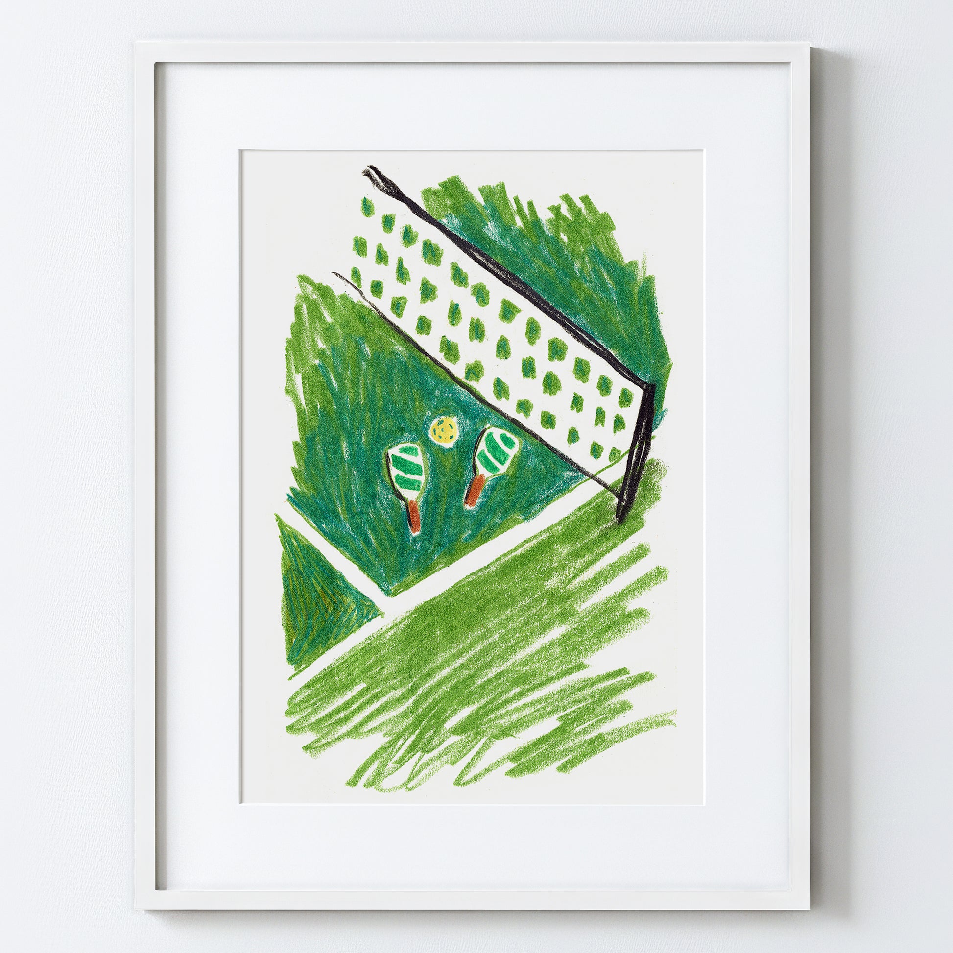 Pickleball Court - Fine Art Paper Print
