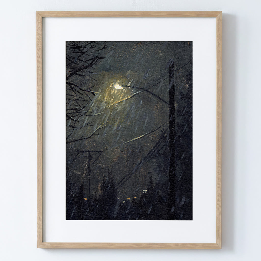 Rainy Night - Fine Art Paper Print