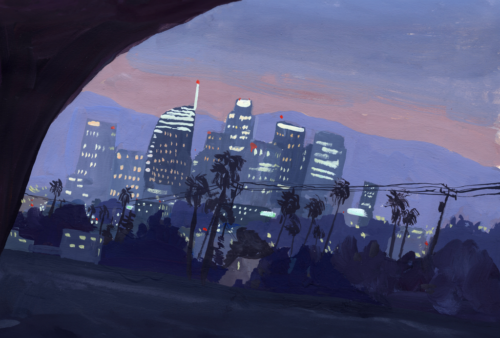 LA Blues - Gallery Canvas Print