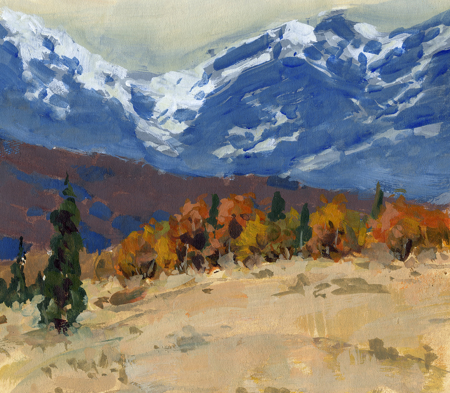 Autumn Blues - Fine Art Paper Print