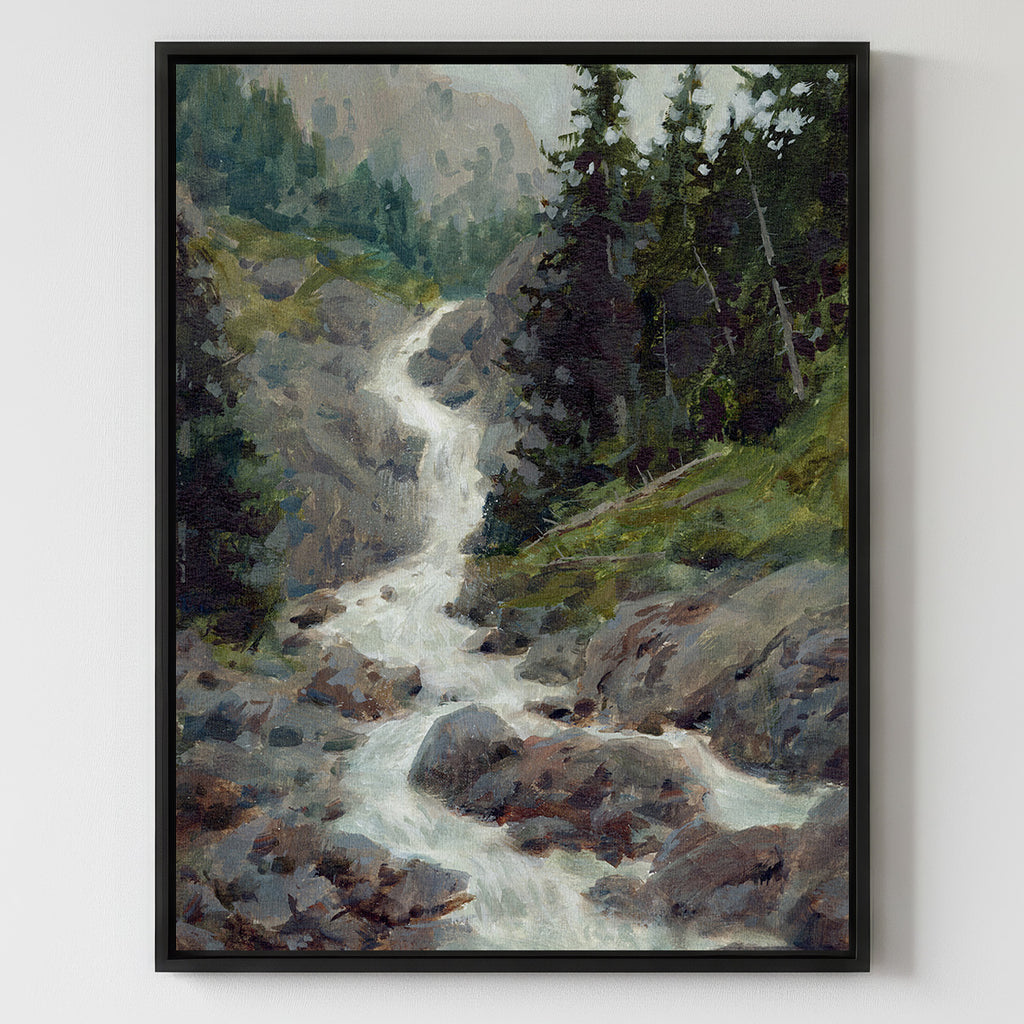 Stone and Spray - Gallery Canvas Print