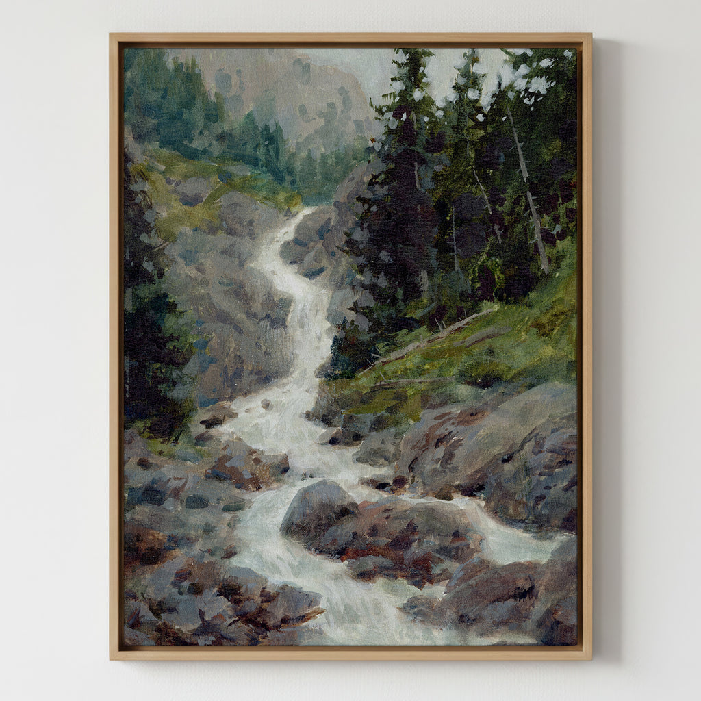 Stone and Spray - Gallery Canvas Print