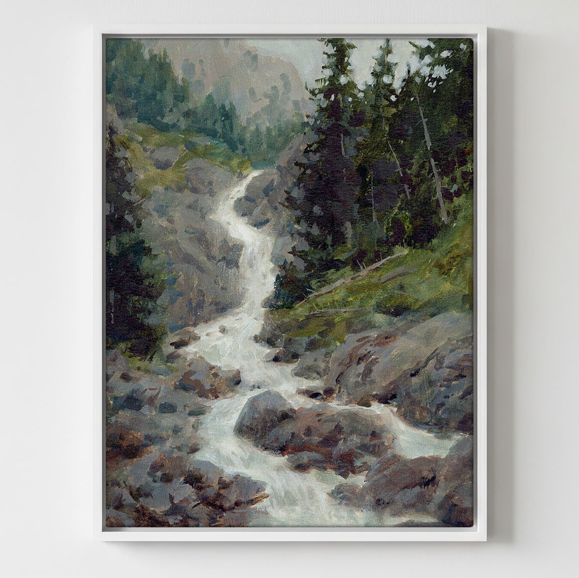 Stone and Spray - Gallery Canvas Print