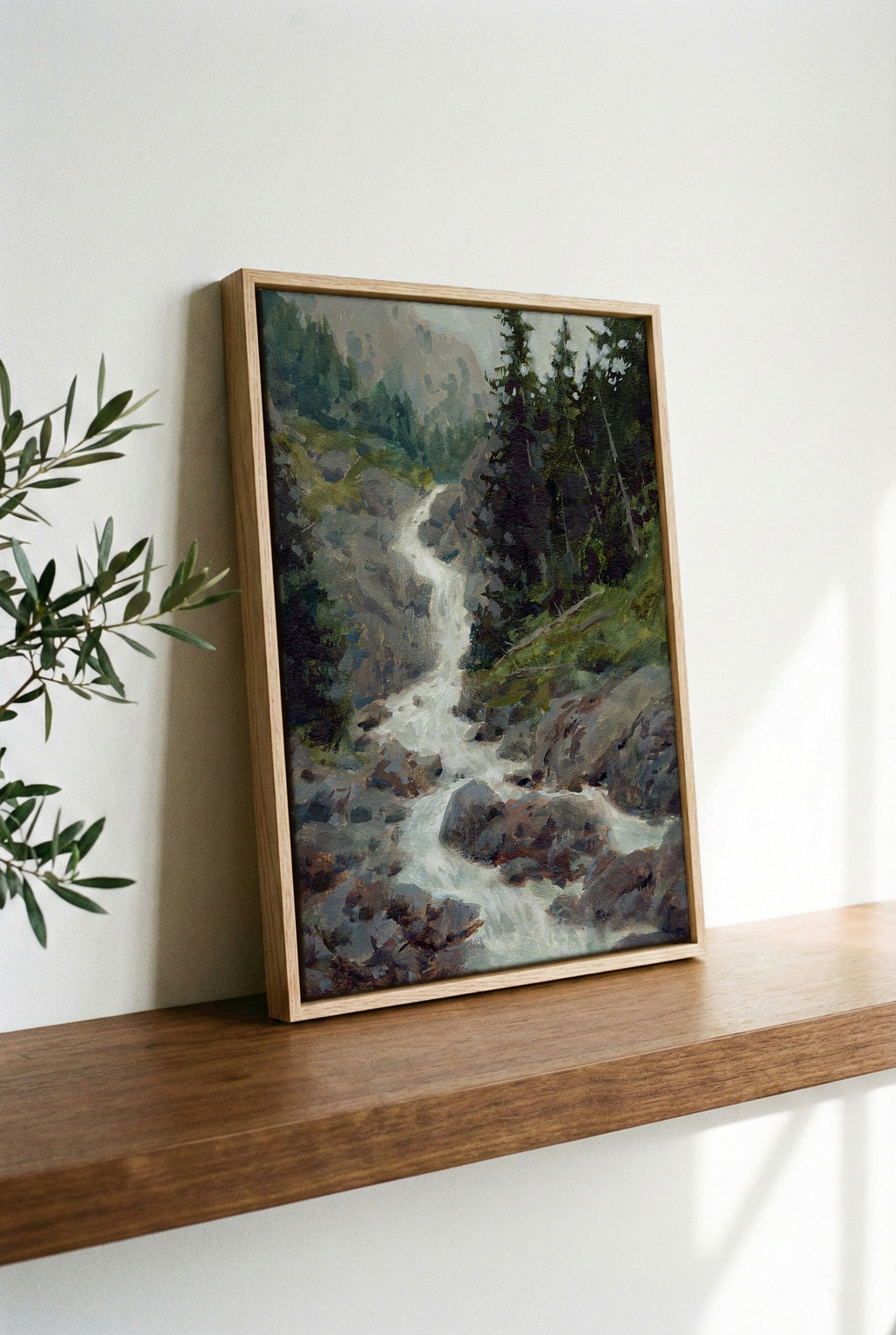 Stone and Spray - Gallery Canvas Print