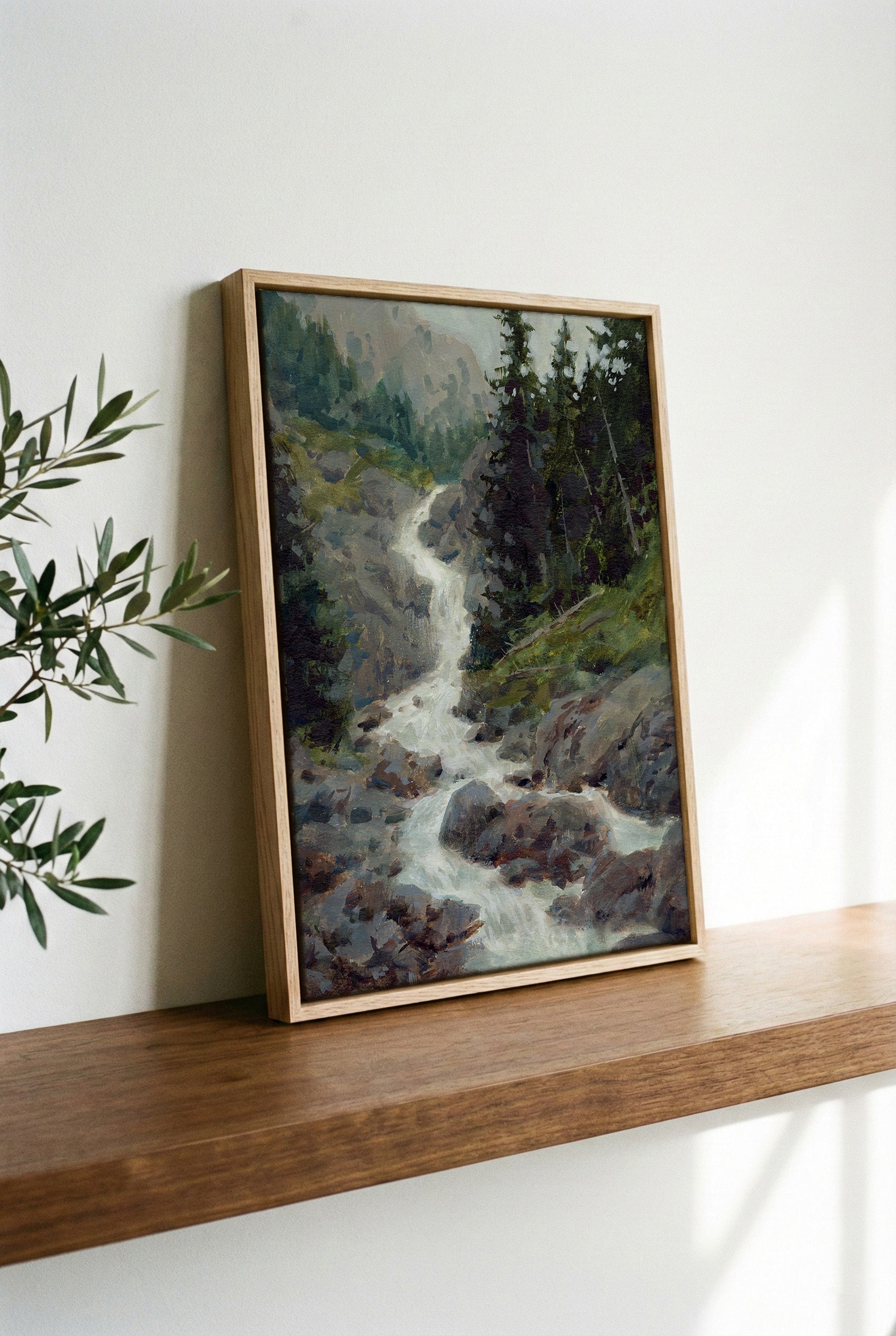 Stone and Spray - Gallery Canvas Print