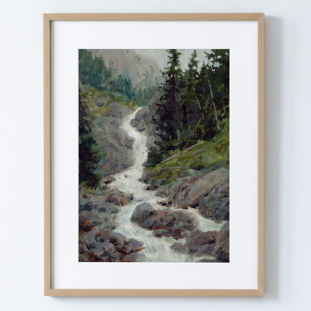 Stone and Spray - Fine Art Paper Print