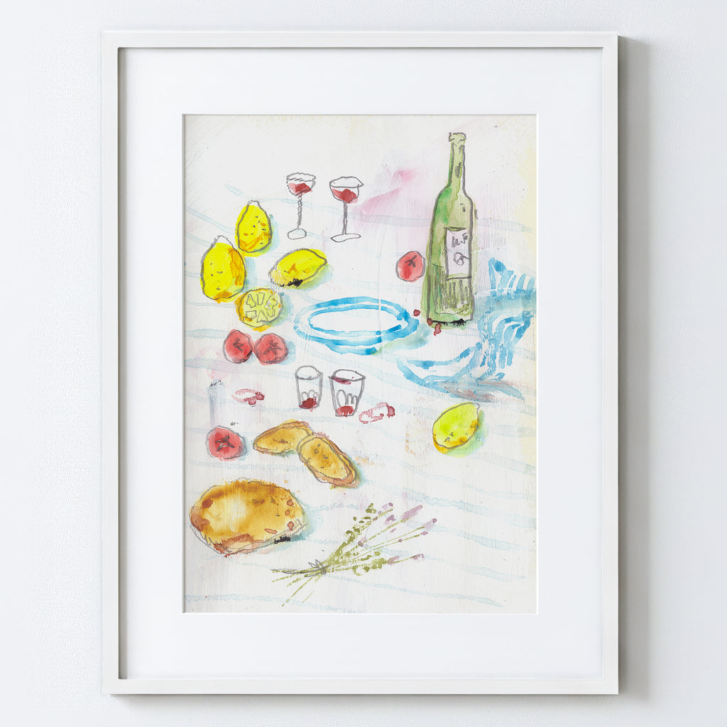 Afternoon Al Fresco - Fine Art Paper Print