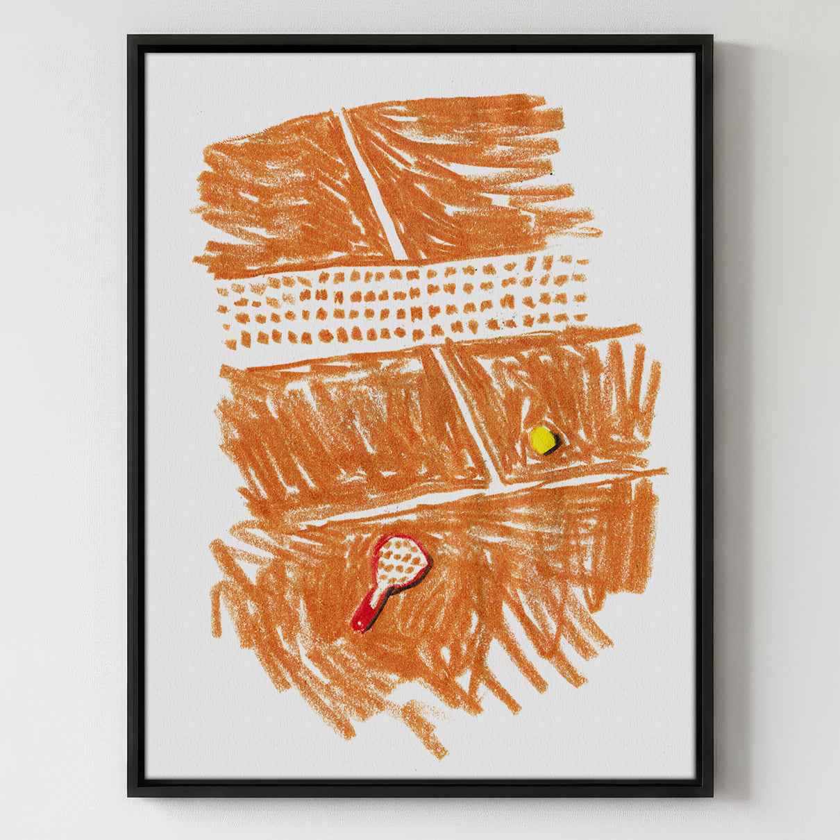 Tennis Court - Gallery Canvas Print