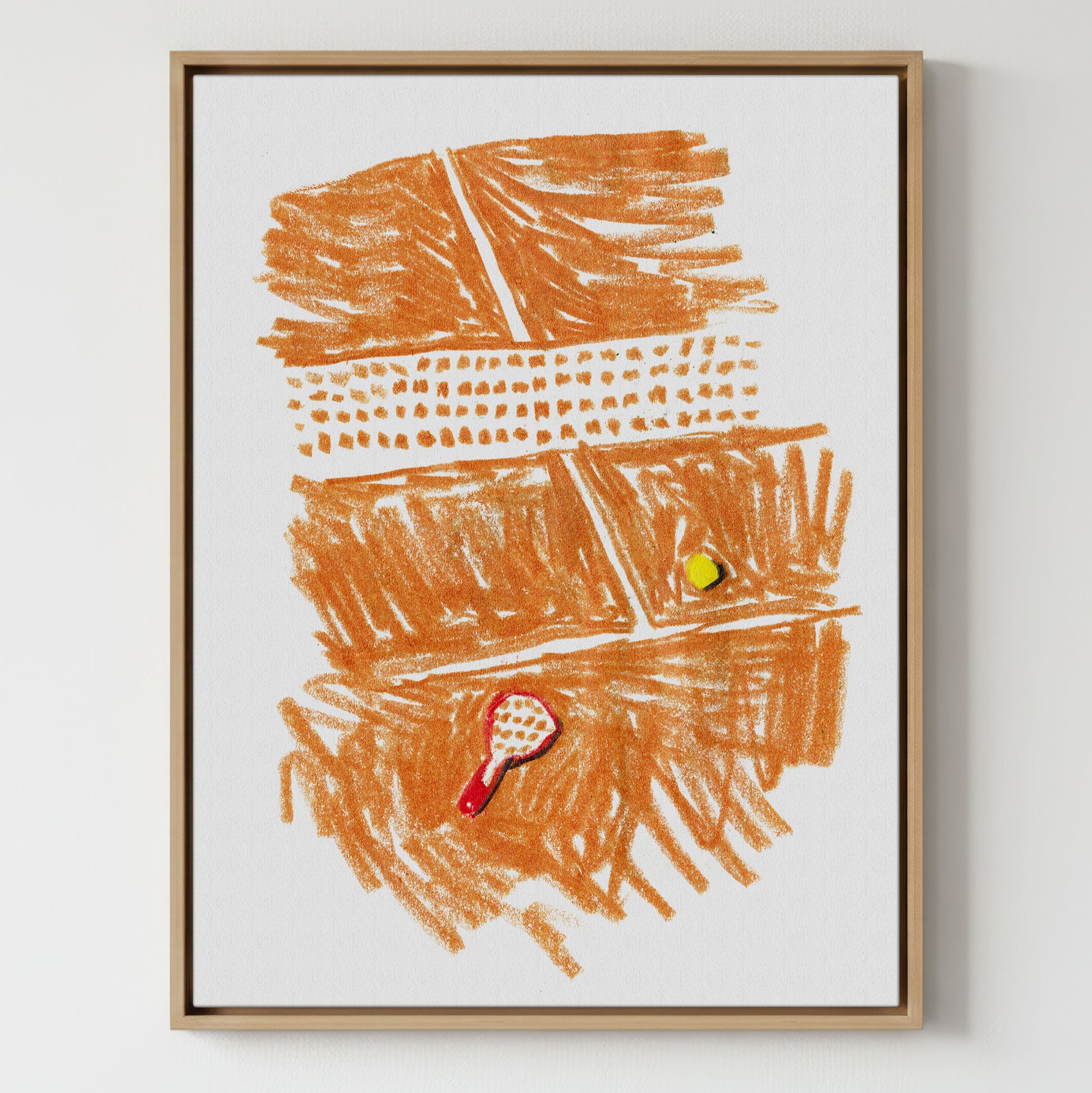 Tennis Court - Gallery Canvas Print