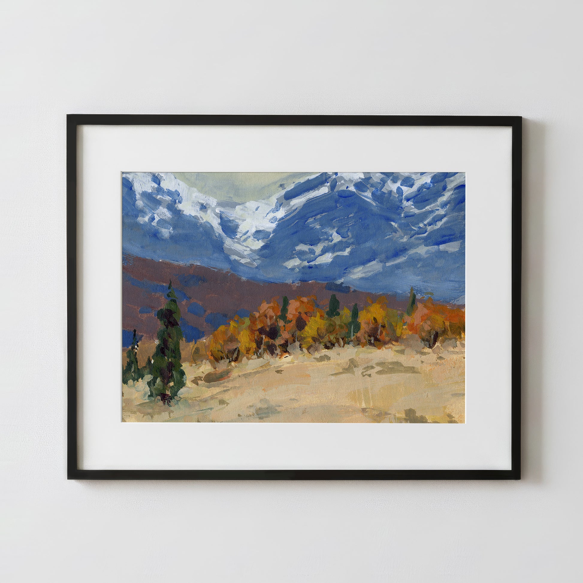 Autumn Blues - Fine Art Paper Print