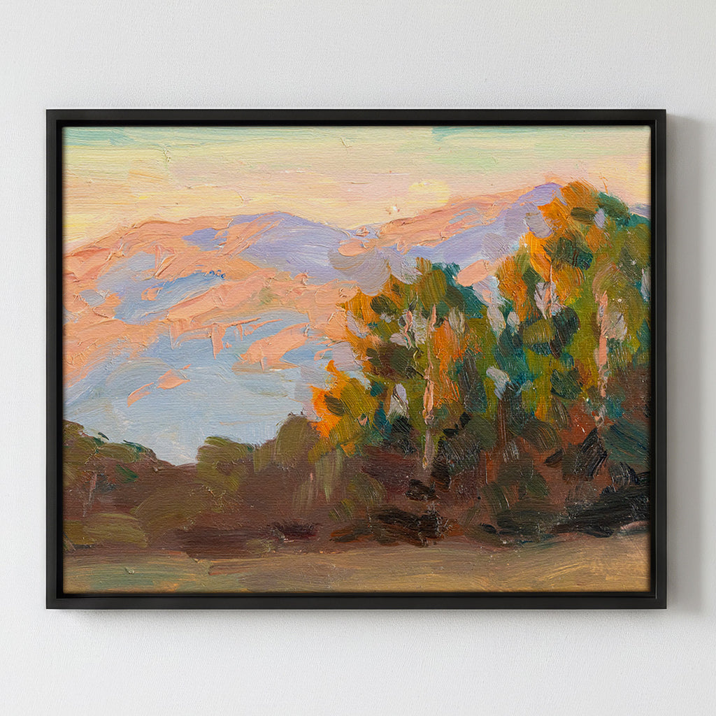 California Hills at Sunset - Gallery Canvas Print