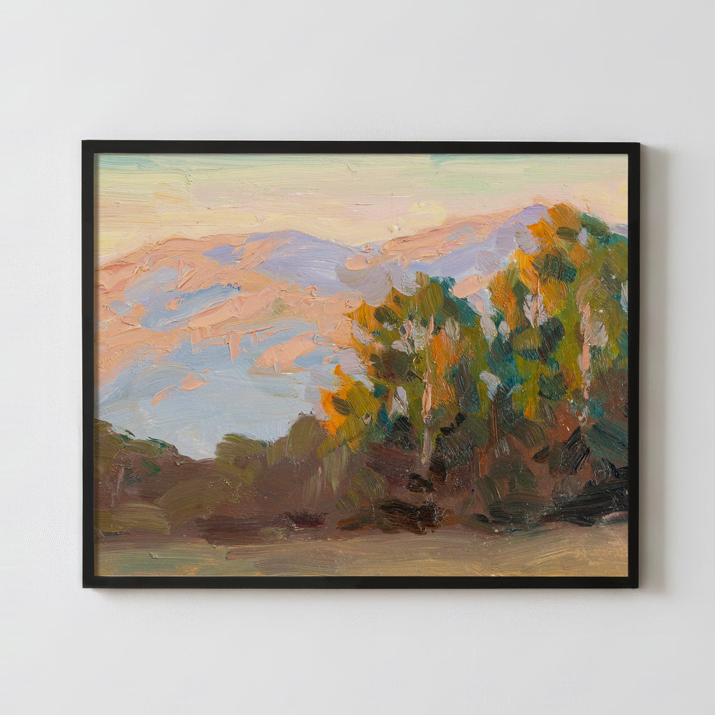 California Hills at Sunset - Fine Art Paper Print