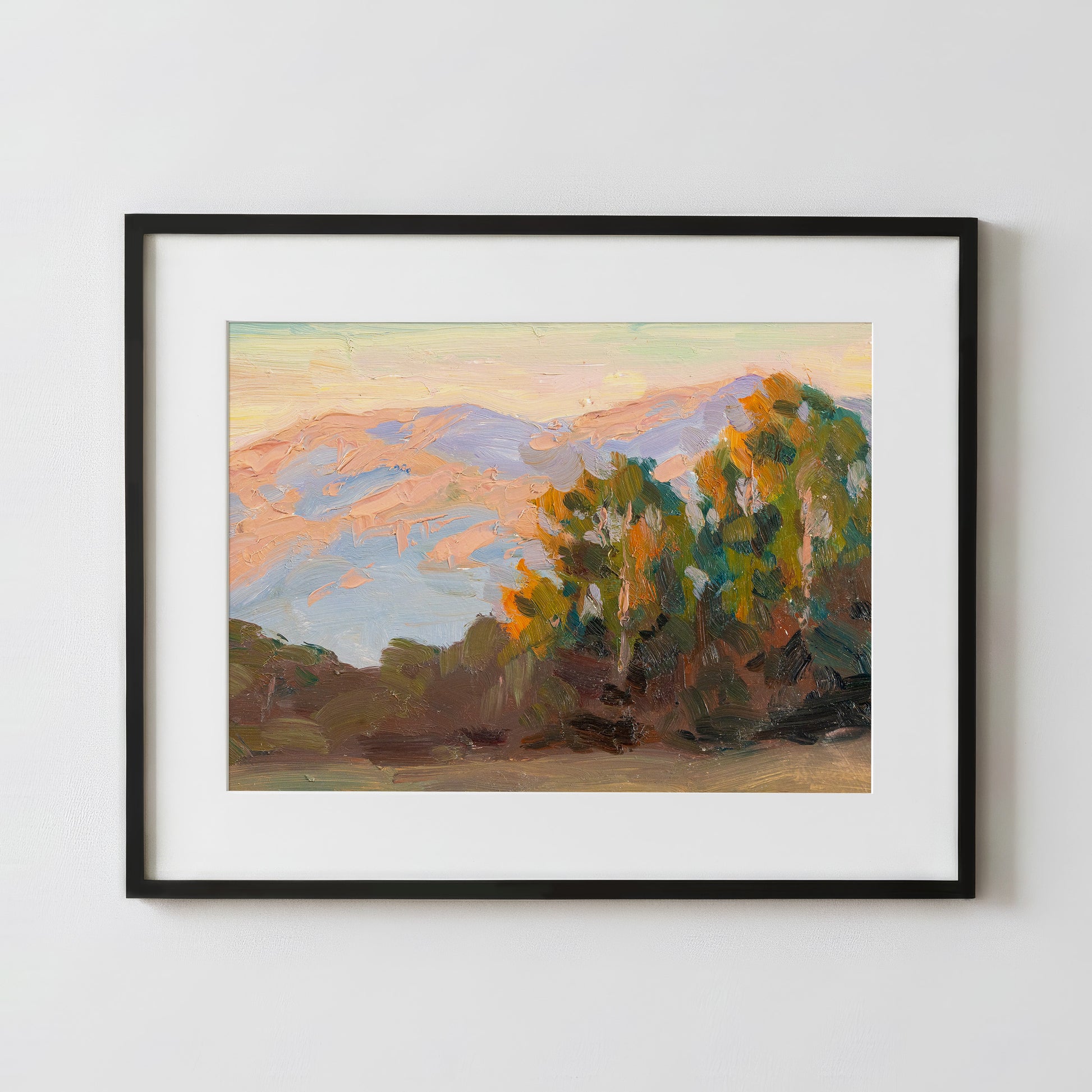 California Hills at Sunset - Fine Art Paper Print