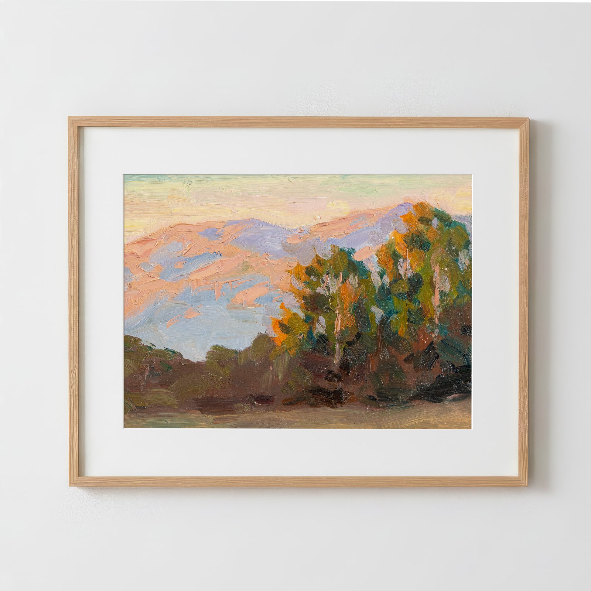 California Hills at Sunset - Fine Art Paper Print